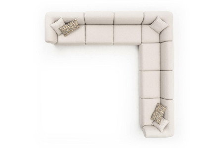 Sofa L-Form Polster Couch Wohnzimmer Modern Möbel 405x405cm Sofas Ecksofa